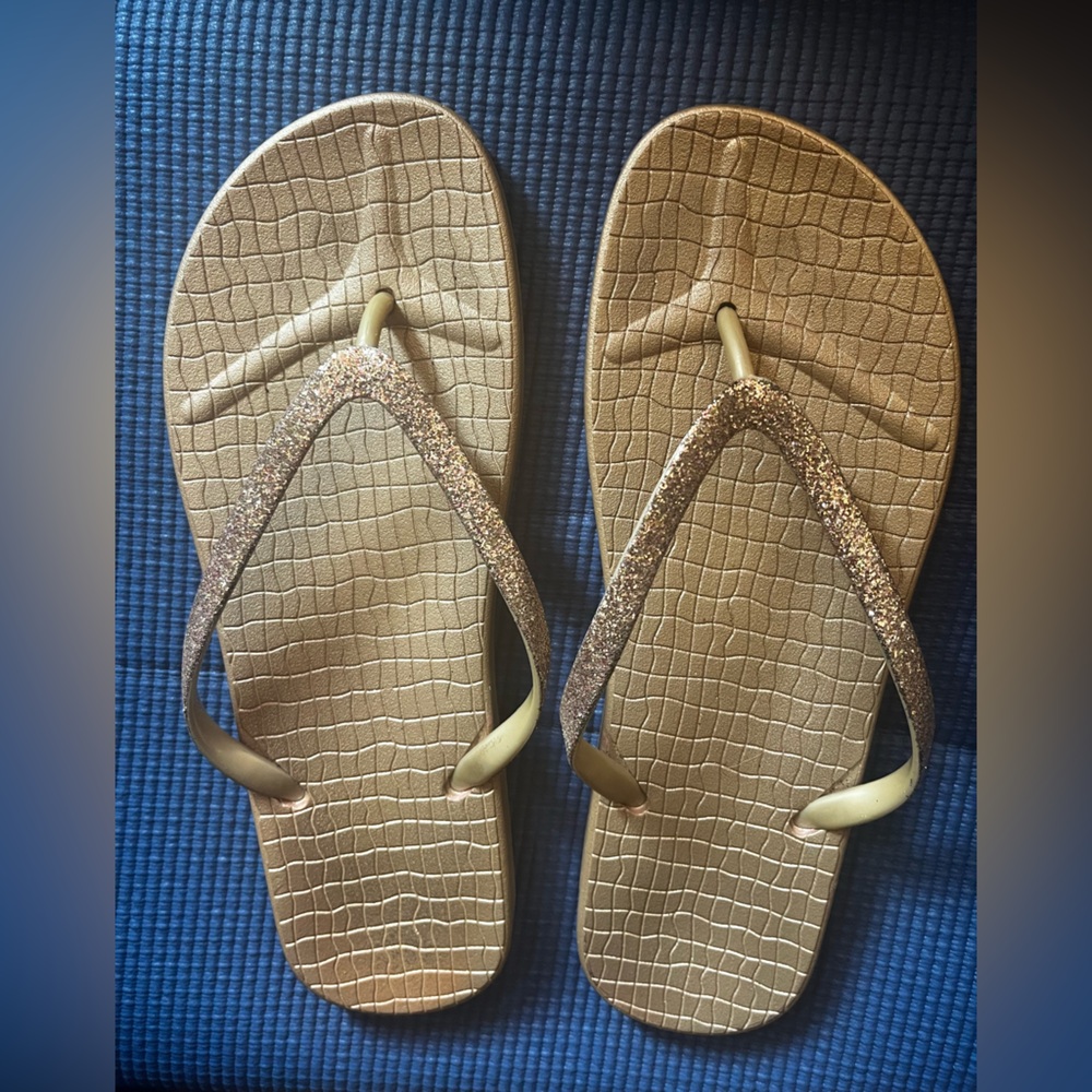 Gold Glitter Sandals